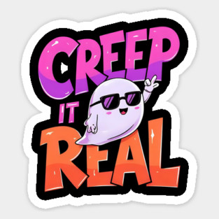 Creep It Real Ghost Sticker