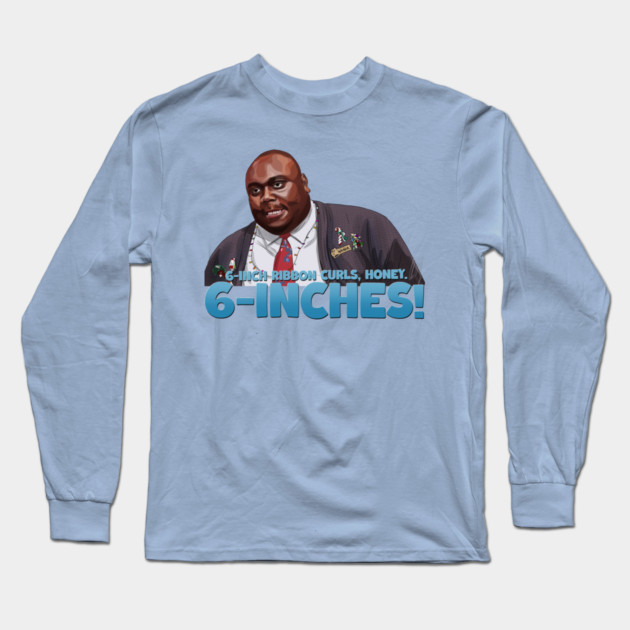 Elf: 6-Inch Ribbon Curls Long Sleeve T-Shirt by 51Deesigns