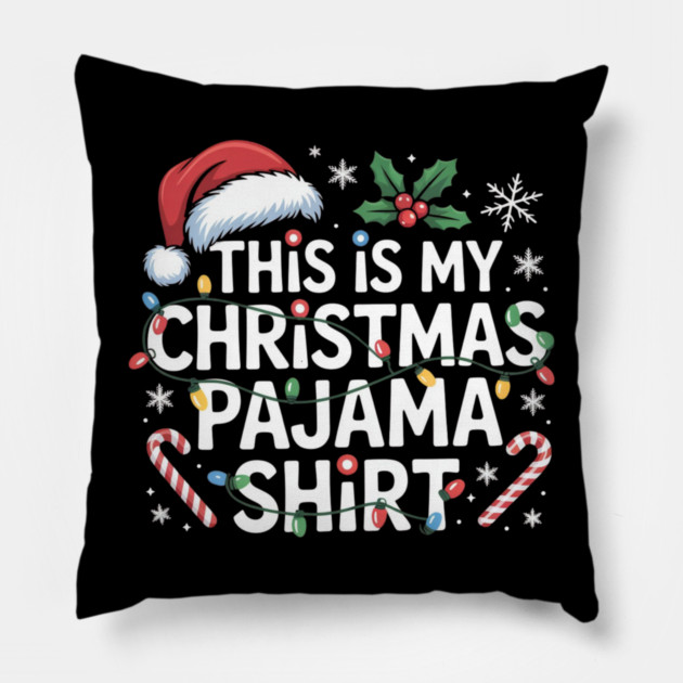 Funny-Christmas Pillow by Creatifly Graphic Tees