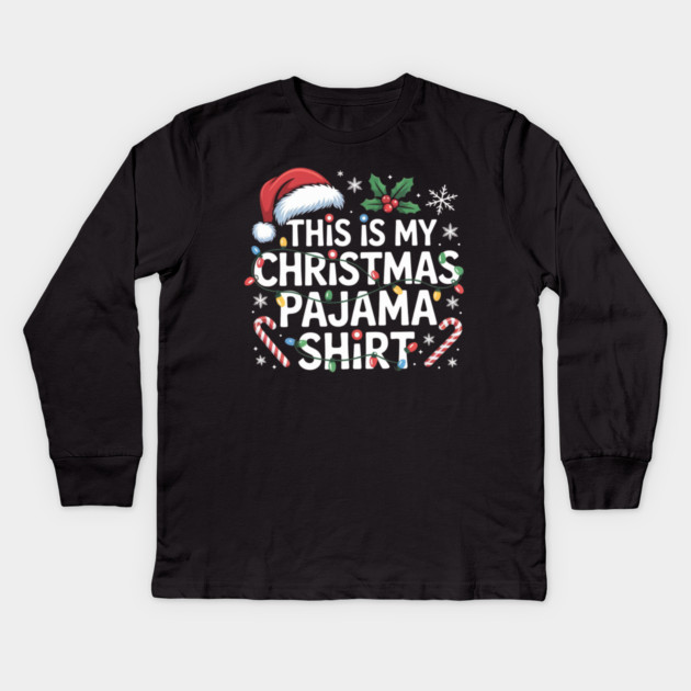 Funny-Christmas Kids Long Sleeve T-Shirt by Creatifly Graphic Tees