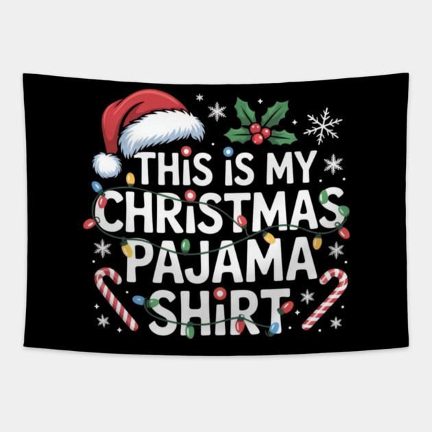 Funny-Christmas Tapestry by Creatifly Graphic Tees