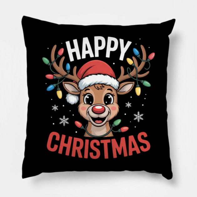 Funny-Christmas Pillow by Creatifly Graphic Tees