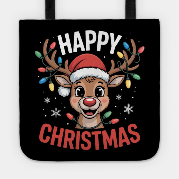 Funny-Christmas Tote by Creatifly Graphic Tees