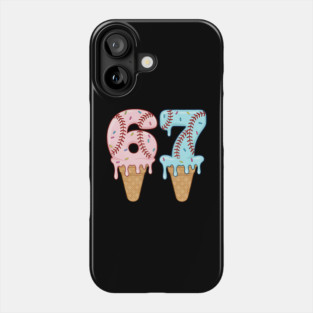 Baseball Drip Ice Cream 67 Baseball Lifestyle 101 Phone Case