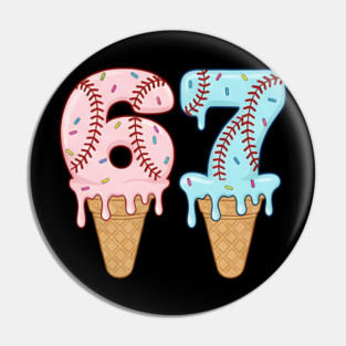 Baseball Drip Ice Cream 67 Baseball Lifestyle 101 Pin