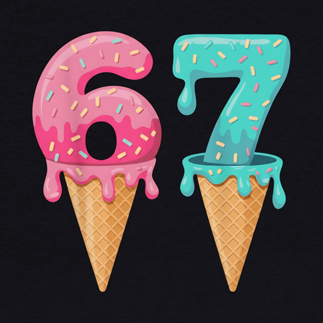 Baseball Drip Ice Cream 6-7 | Baseball Lifestyle 101 | Funny Summer Baseball Meme Design by ArtistTee ⭐⭐⭐⭐⭐