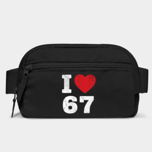 I Love 67 Funny Meme  6 7 Costume Six Seven Kids Youth Boys Gift Bag
