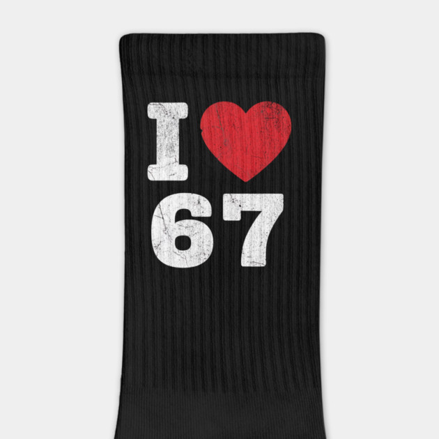 I Love 67 Funny Meme  6 7 Costume Six Seven Kids Youth Boys Gift by ArtistTee ⭐⭐⭐⭐⭐