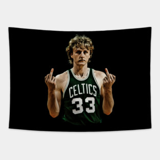 Vintage  Midle Finger larry bird Tapestry