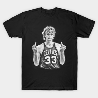 Vintage  Midle Finger larry bird 80s T-Shirt