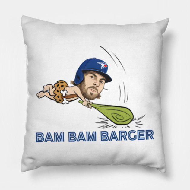 Bam Bam Barger Pillow by DesignAura