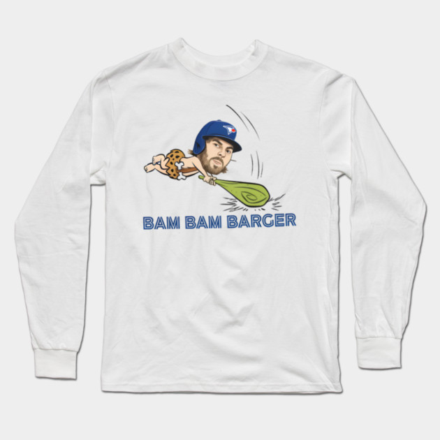Bam Bam Barger Long Sleeve T-Shirt by DesignAura