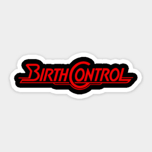 Red Merch Birth Control Band Sticker