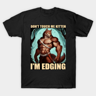 Don't Touch Me Kitten I'm Edging T-Shirt