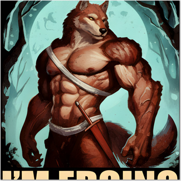 Don't Touch Me Kitten I'm Edging Wall Art by DesignAura