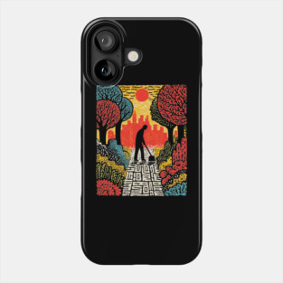 Urban Folk Art - The Quiet Custodian Phone Case