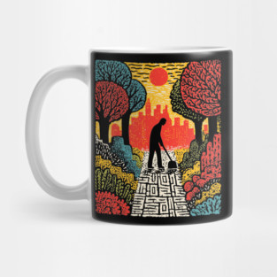 Urban Folk Art - The Quiet Custodian Mug
