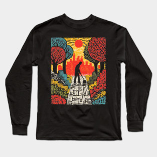 Urban Folk Art - The Quiet Custodian Long Sleeve T-Shirt