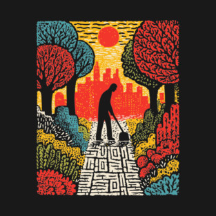 Urban Folk Art - The Quiet Custodian T-Shirt