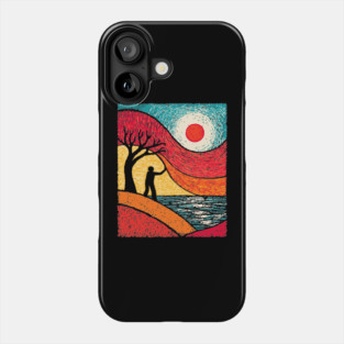 Surreal Conductor - Orchestrating the Seasons Phone Case