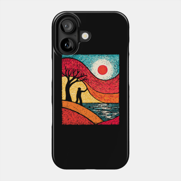 Surreal Conductor - Orchestrating the Seasons Phone Case by TuncGK