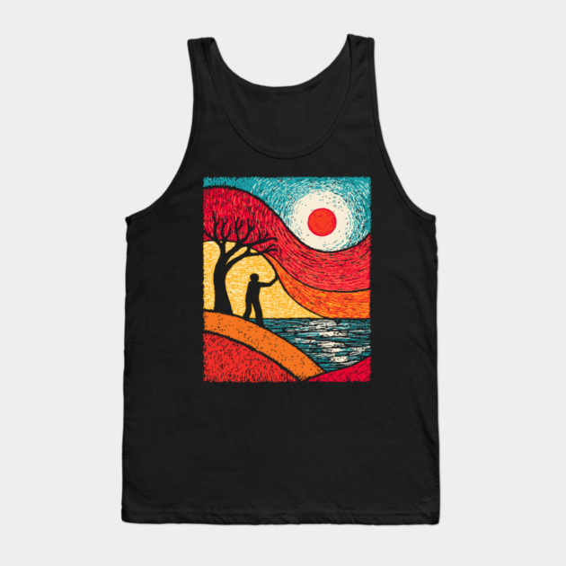 Surreal Conductor - Orchestrating the Seasons Tank Top by TuncGK