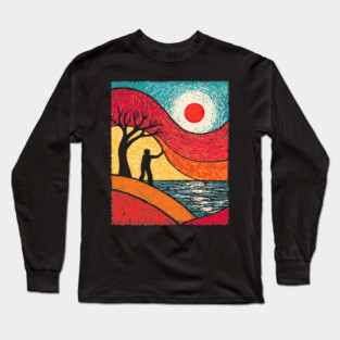 Surreal Conductor - Orchestrating the Seasons Long Sleeve T-Shirt