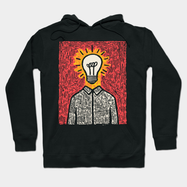 Modern Folk Art - The Anatomy of a Bright Idea Hoodie by TuncGK