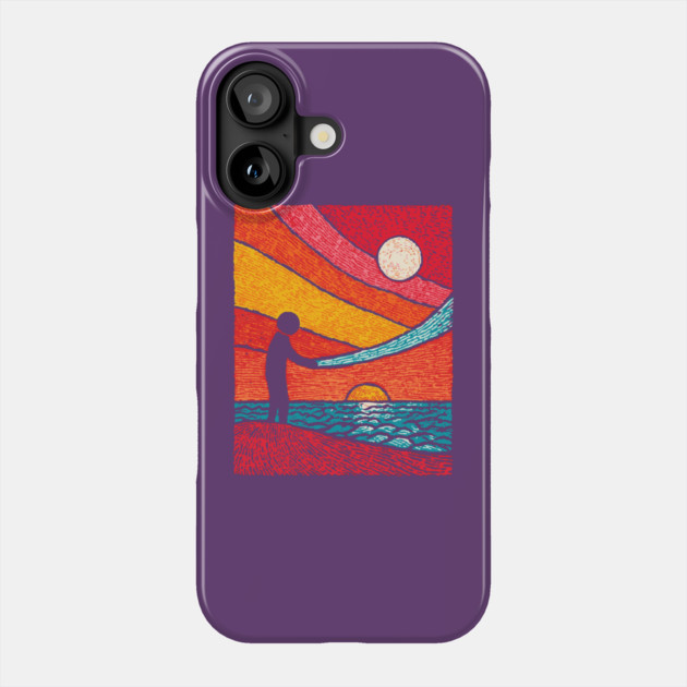 Cosmic Weaver - Mending the Fabric of the Universe Phone Case by TuncGK