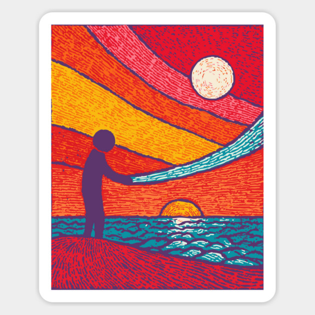 Cosmic Weaver - Mending the Fabric of the Universe Magnet by TuncGK