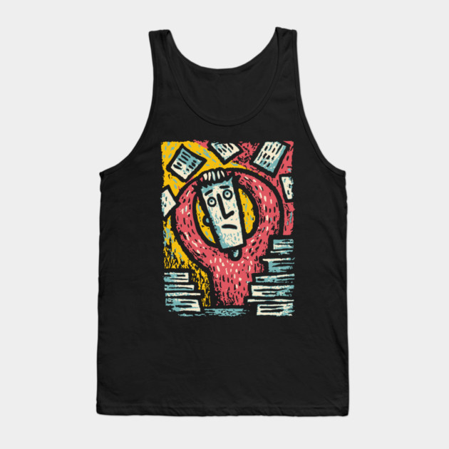Existential Chaos - The Overwhelmed Mind Tank Top by TuncGK