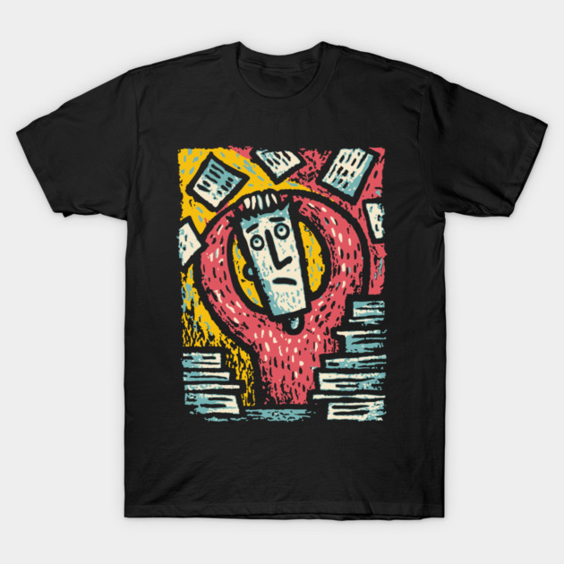 Existential Chaos - The Overwhelmed Mind T-Shirt by TuncGK