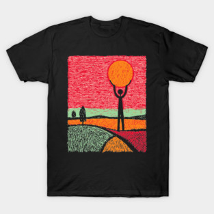 Folk Art Atlas - Carrying the Sun T-Shirt