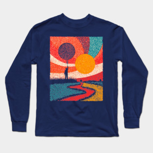 Surreal Universe - The Cosmic Balloonist Long Sleeve T-Shirt
