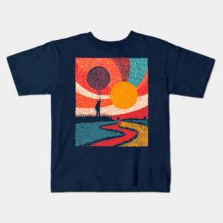 Surreal Universe - The Cosmic Balloonist Kids T-Shirt