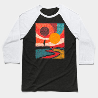 Surreal Universe - The Cosmic Balloonist Baseball T-Shirt