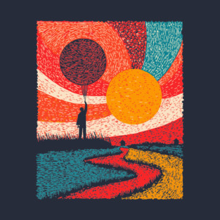 Surreal Universe - The Cosmic Balloonist T-Shirt