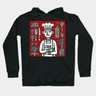 Cook - Doodle Chef Pop Art Hoodie