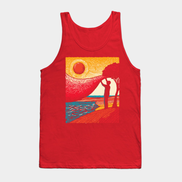 Cosmic Creator - Weaving the Fabric of Day Tank Top by TuncGK