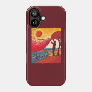 Cosmic Creator - Weaving the Fabric of Day Phone Case