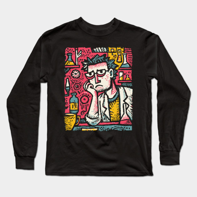 Tired Barista Life - The Weary Alchemist Long Sleeve T-Shirt by TuncGK
