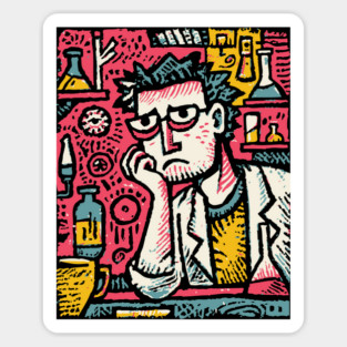 Tired Barista Life - The Weary Alchemist Sticker