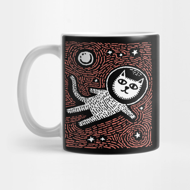 Astronaut Cat - The Cosmic Feline Explorer by TuncGK