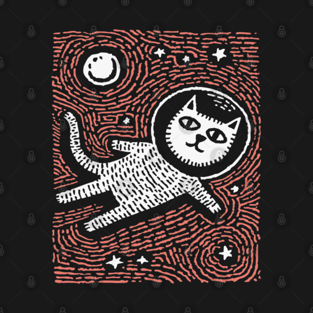 Astronaut Cat - The Cosmic Feline Explorer by TuncGK