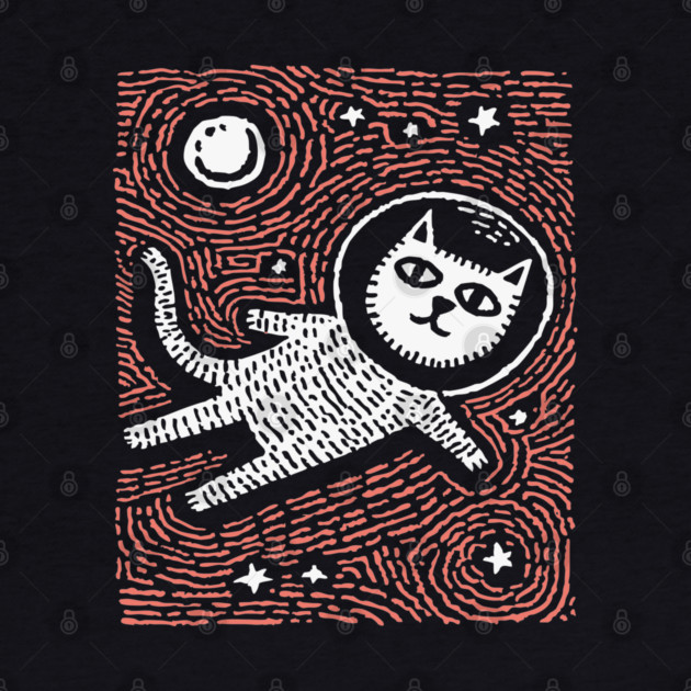 Astronaut Cat - The Cosmic Feline Explorer by TuncGK