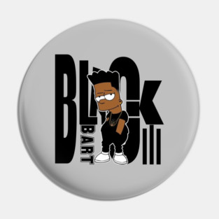 Black bart simpson Pin