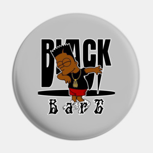Black bart simpson Pin