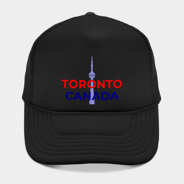 Toronto Canada Design — Minimal Red and Blue City Graphic by DonWillisJrArt
