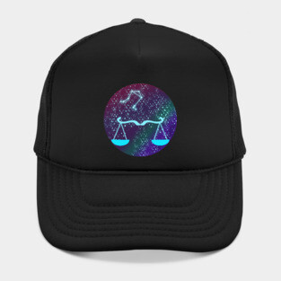 Libra Zodiac Sign with Constellation Hat