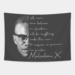 Malcolm X Freedom Tapestry